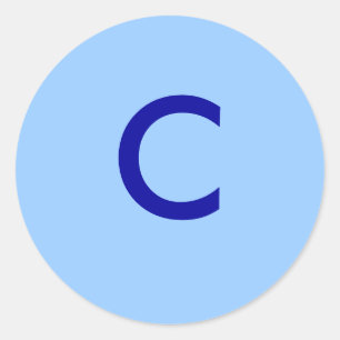 C CLASSIC ROUND STICKER