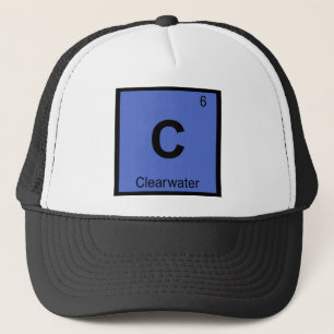 C - Clearwater Florida Chemistry Periodic Table Trucker Hat