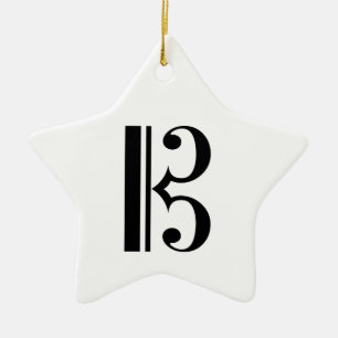 C-Clef Ceramic Tree Decoration