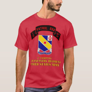 C Co 52nd Infantry Patrol Dog Ready Rifles T-Shirt