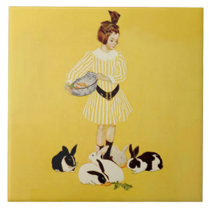 C Coles Phillips “A Friend of the Family" Tile