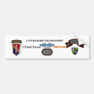 C Company RANGERS Vietnam Bumper Stiker Bumper Sticker