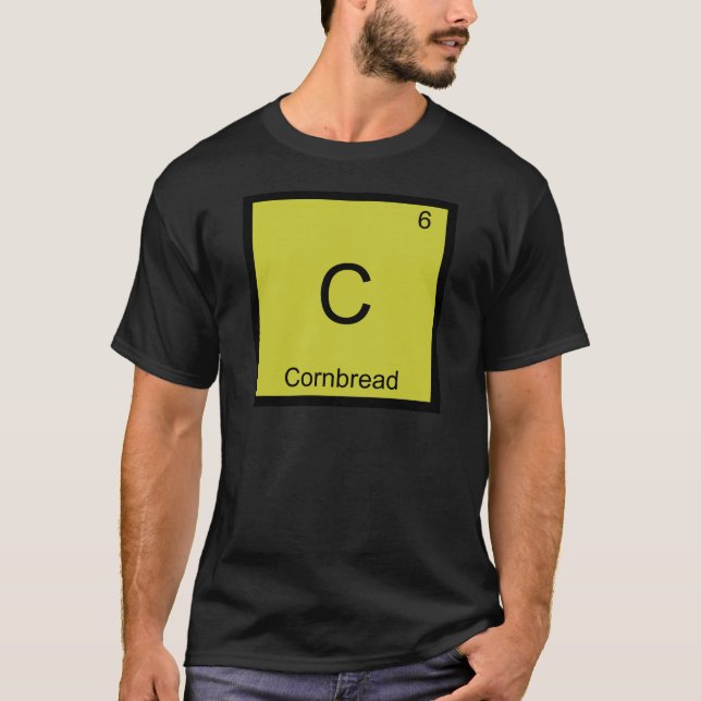 C - Cornbread Funny Chemistry Element Symbol Tee (Front)