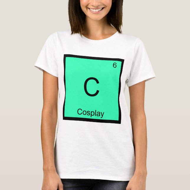 C - Cosplay Chemistry Element Symbol Costume Tee (Front)