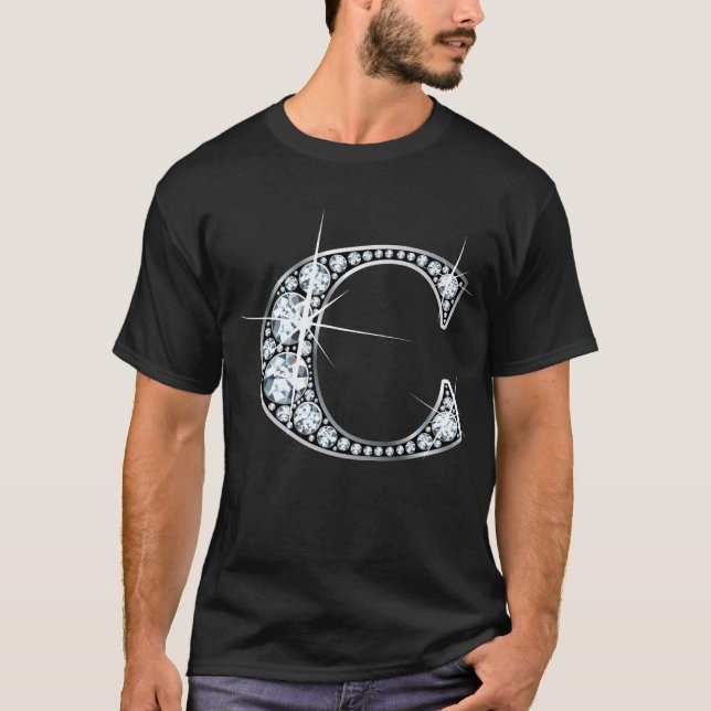 "C" Diamond Bling T-Shirt (Front)
