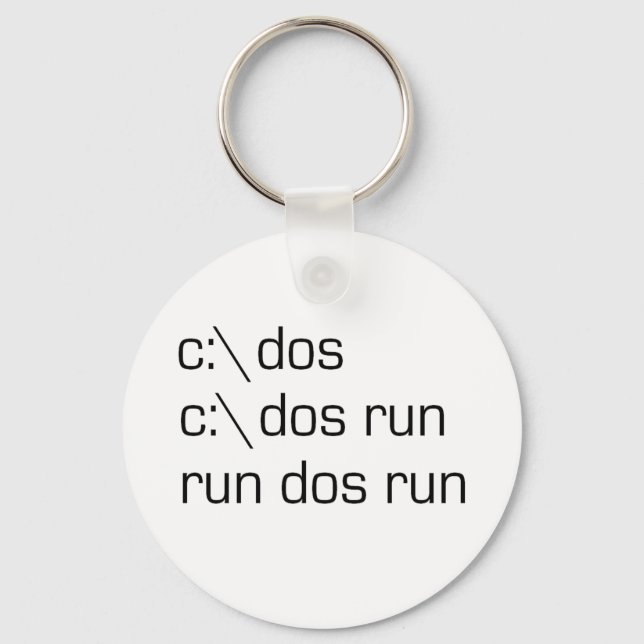 c:\ dos key ring (Front)