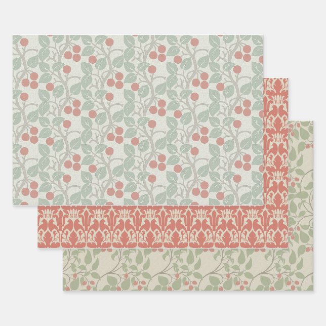 C. F. A. Voysey 19" x 29" Wrapping Paper Sheets (Set)