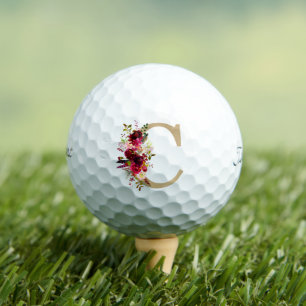 C Floral Golf Balls