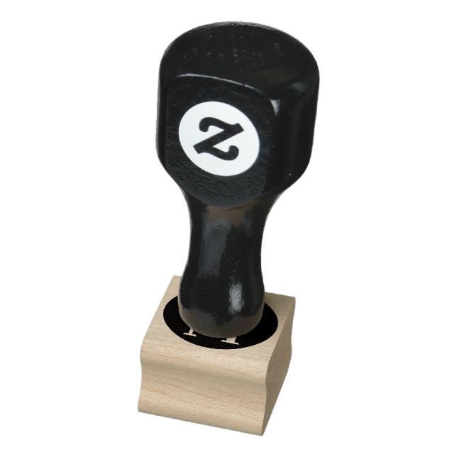 C Frame Monogrammed AS Rubber Stamp (Stamp)