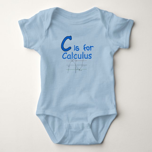 C is for Calculus Baby Bodysuit (Front)