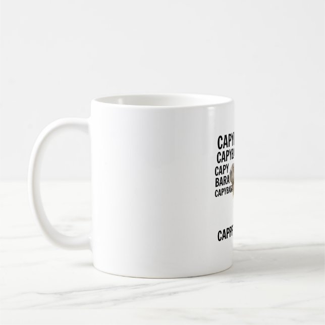C is for Capybara Coffee Mug (Left)