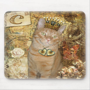C is for Cat - Tabby Cat Mousepad