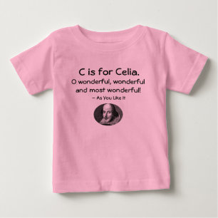 C is for Celia • A Little Shakespeare Shirt