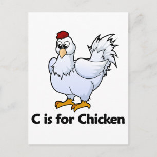 C is for Chicken Postcard