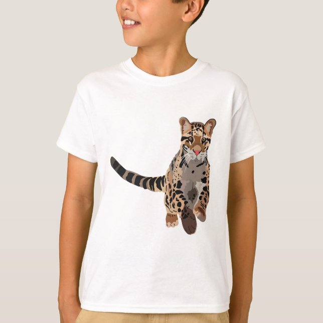 C is for Clouded Leopard T-Shirt (Front)