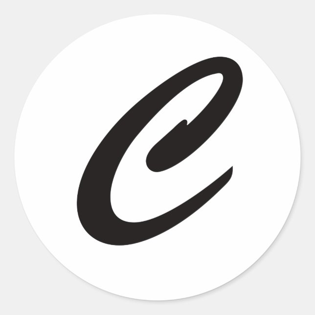 C is For Cookie Classic Round Sticker (Front)