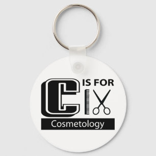 C Is For Cosmetology Key Ring