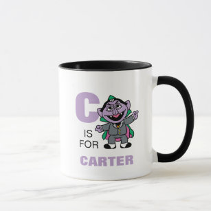 C is for Count von Count   Add Your Name Mug