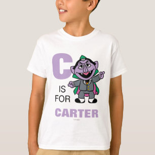 C is for Count von Count   Add Your Name T-Shirt