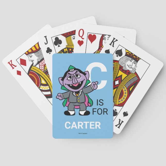 C is for Count von Count | Playing Cards (Back)