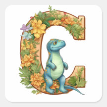 C is for Dinosaur in the Alphabet Garden