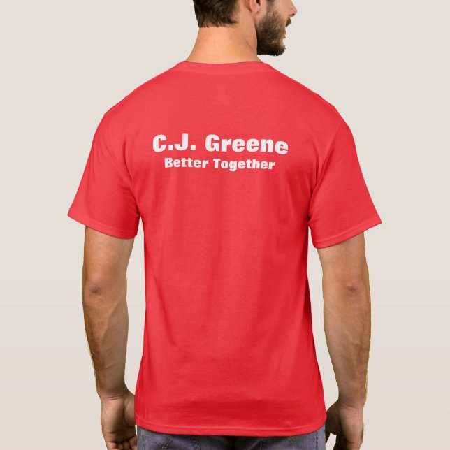 C.J. greene  logo tee shirts (Back)