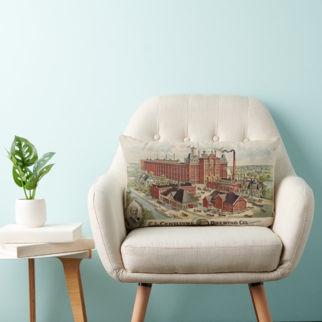 C.L. Centlivre Brewing Company Factory Buildings. Lumbar Cushion (Chair)