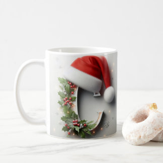C letter design Christmas Mug Festive  Design