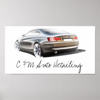 C & M Auto Detailing Poster