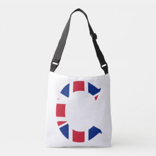 C Monogram overlaid on Union Jack Flag cbbcnt Crossbody Bag