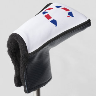 C Monogram overlaid on Union Jack Flag pct Golf Head Cover