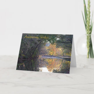 C&O Canal Scene for Wedding Anniversary Card