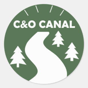 C&O Canal Towpath Classic Round Sticker