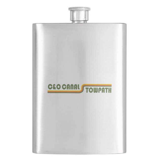 C&O Canal Towpath Hip Flask (Front)
