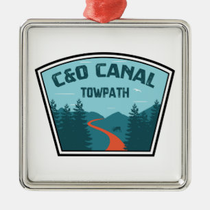 C&O Canal Towpath Metal Tree Decoration