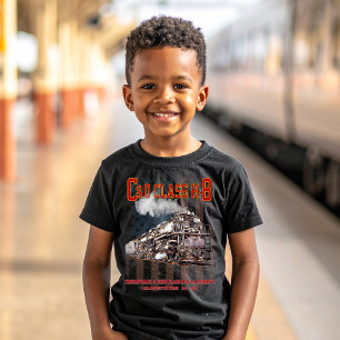 C&O Class H-8 Allegheny Locomotive - American flag T-Shirt