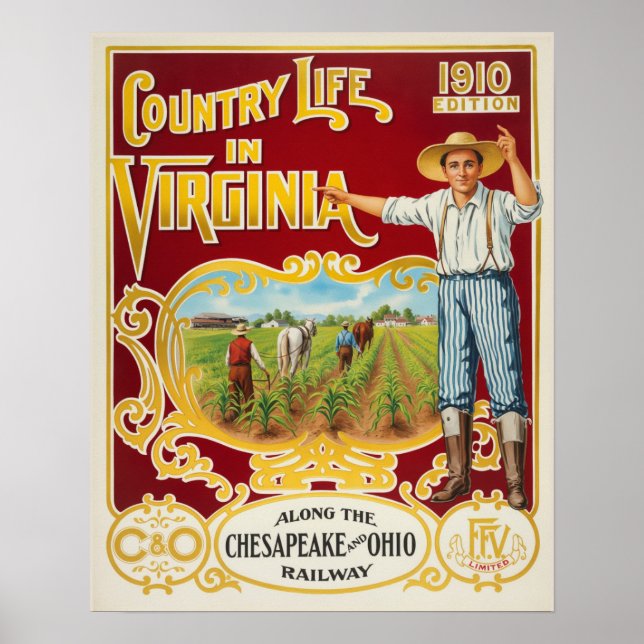 C&O Railroad ad Poster (Front)