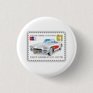 C-ONE AUTOMOBILE ART 3 CM ROUND BADGE