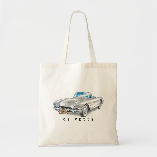 C-ONE AUTOMOBILE ART TOTE BAG (Front)