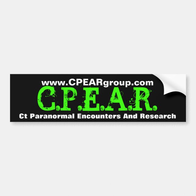 C.P.E.A.R. Bumper sticker (Front)
