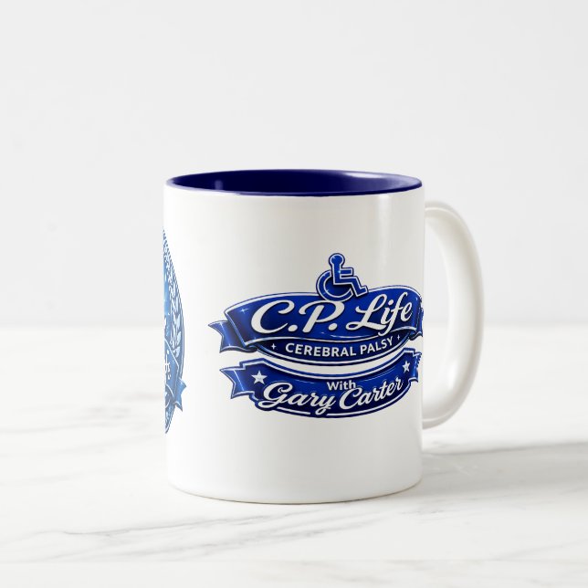 C.P. Life - Cerebral Palsy Coffee Mug Design 1 (Front Right)