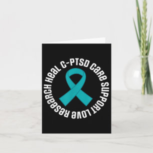 C-ptsd Awareness Ribbon Support Month  Card