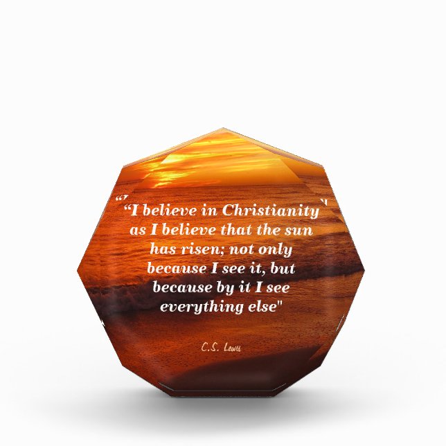 C. S. Lewis Quote On Christianity Photo Block (Front)