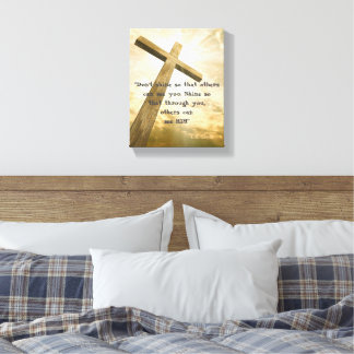 C.S. Lewis Quote On Shining Canvas Print