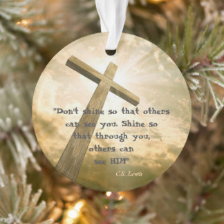 C.S. Lewis Quote On Shining Ornament