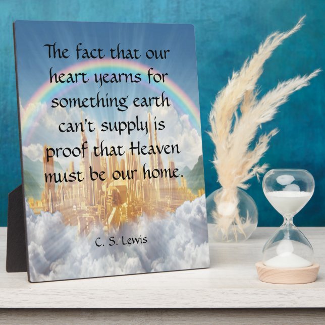 C S Lewis Quote   Plaque (Side)