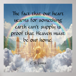 C S Lewis Quote Poster