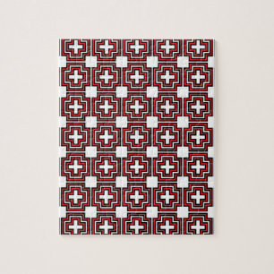 C&S Red Jigsaw Puzzle