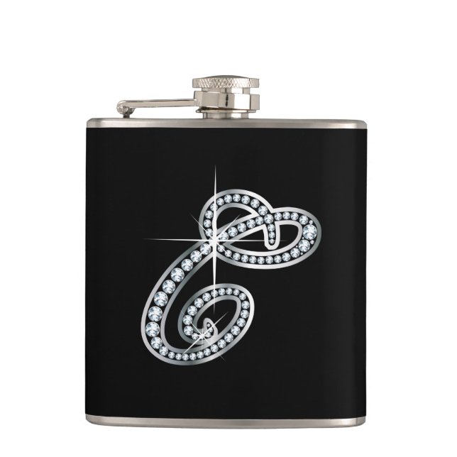 C Script "Diamond Bling" Flask (Front)