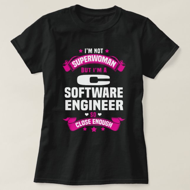 C   Software Engineer T-Shirt (Design Front)